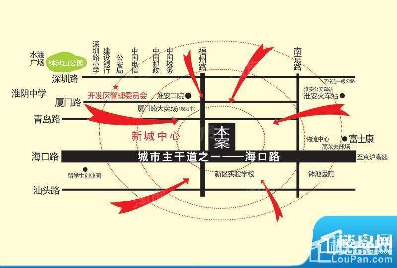 东方凯旋城位置图