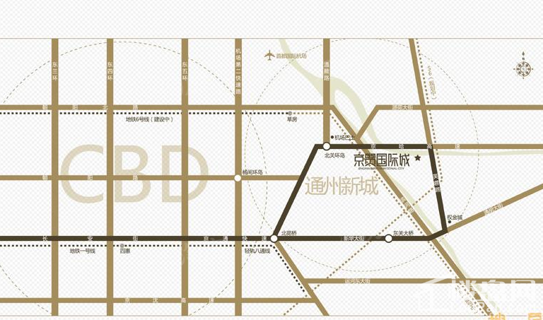 京贸国际城位置图
