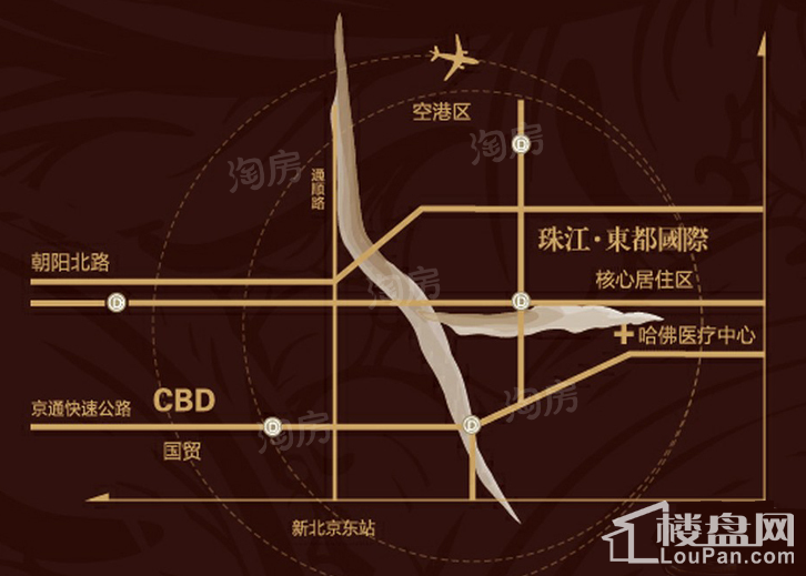 珠江东都国际位置图