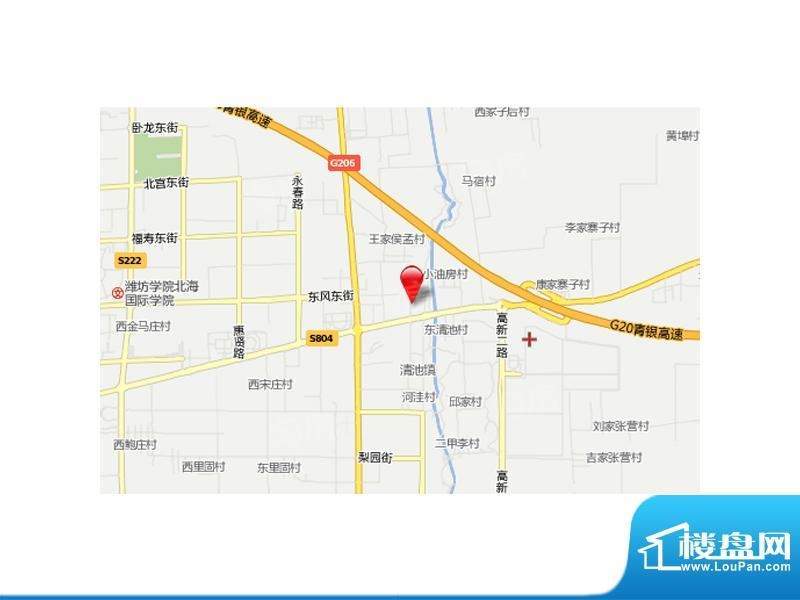 蓝顿浞河生活广场位置图