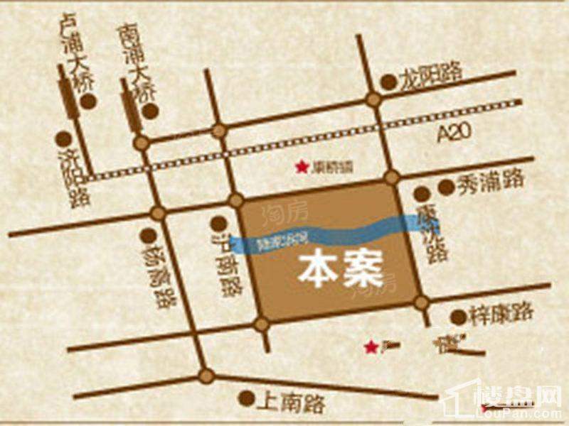 绿地东上海(海富城市花园)位置图