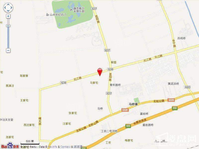 上海·绿城玫瑰园位置图