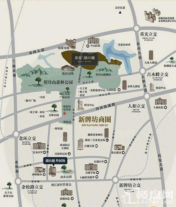 东原湖山樾位置图