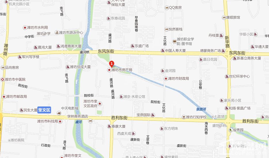 潍京位置图