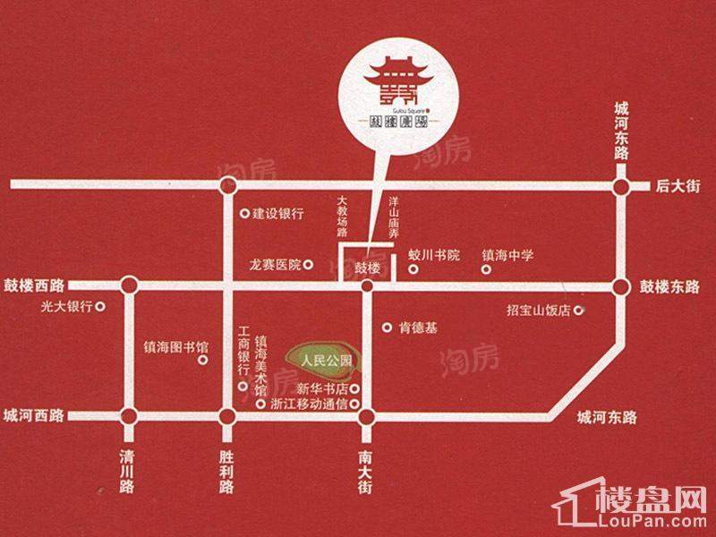 鼓楼广场位置图