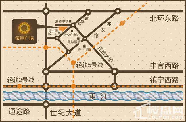 金色广场商铺位置图
