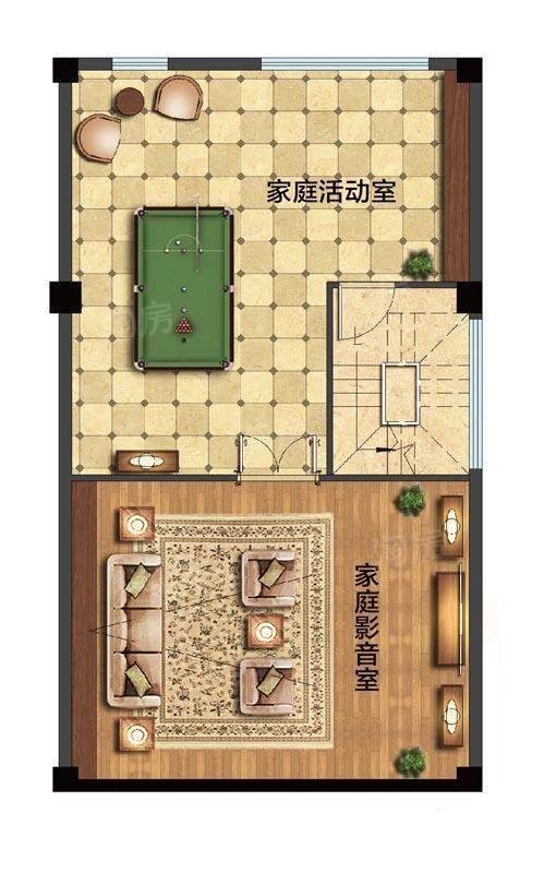别墅B户型一层