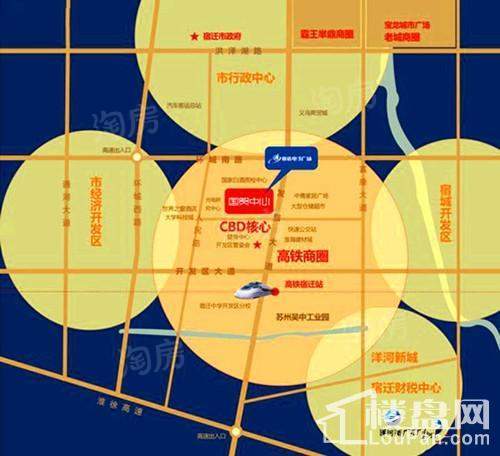 宿迁国贸中心位置图