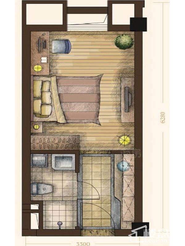 恒元悦居浓情里户型图