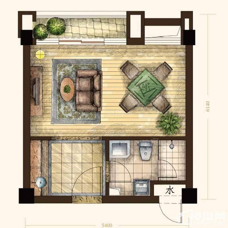 恒元悦居逍遥里户型图