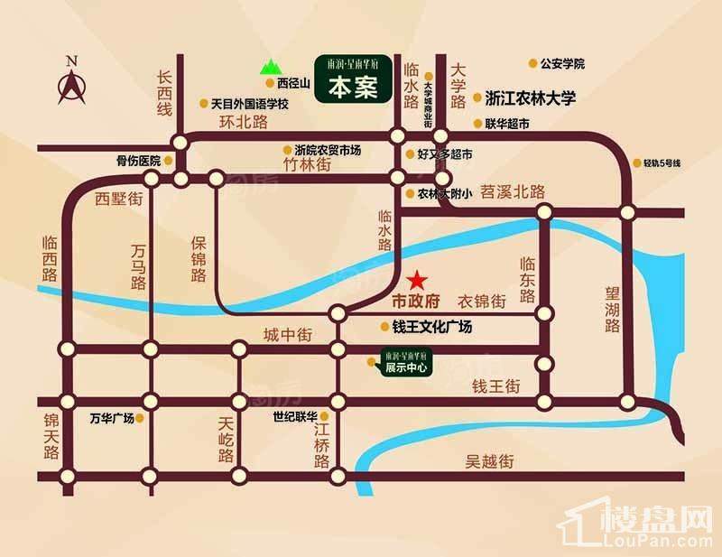 雨润星雨华府位置图