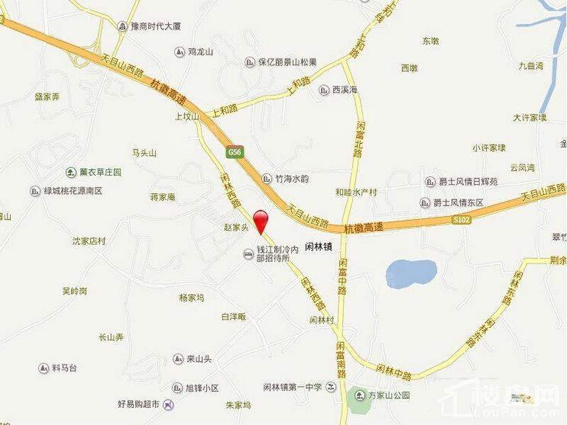 绿城桃源小镇位置图