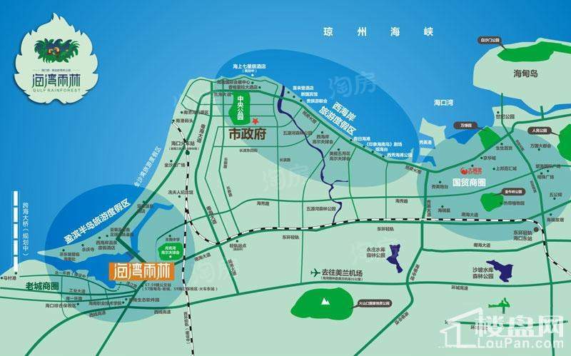 海湾雨林位置图