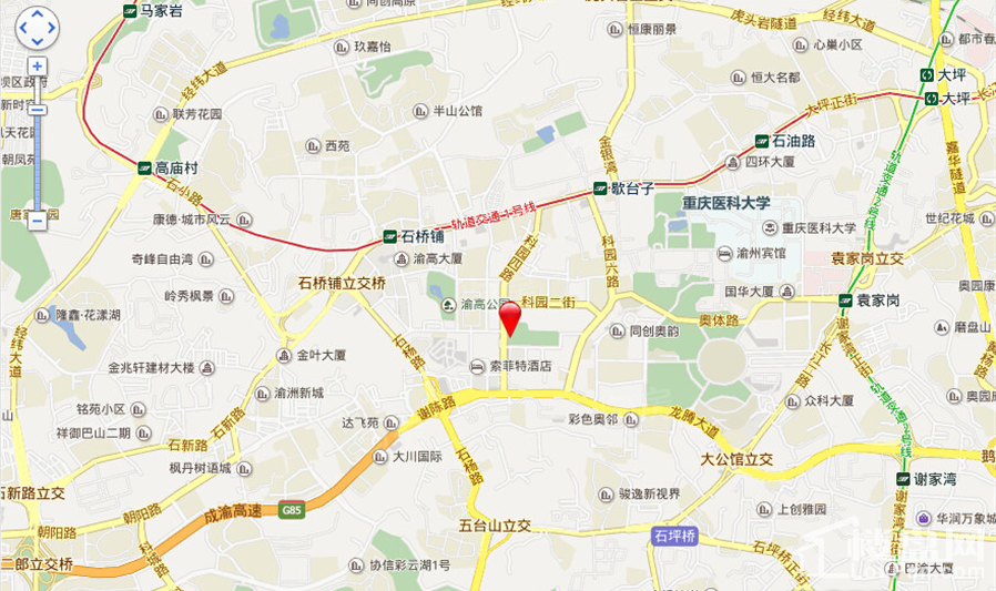 通用晶城位置图