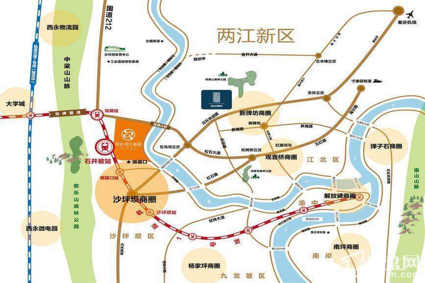 信达滨江蓝庭位置图