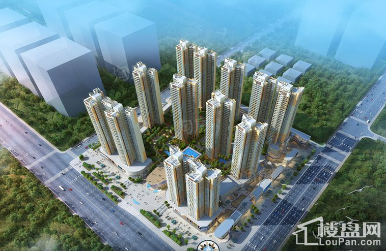 君跃荃新时代花园效果图