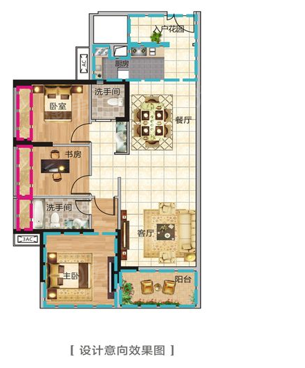 君跃荃新时代花园5栋E户型