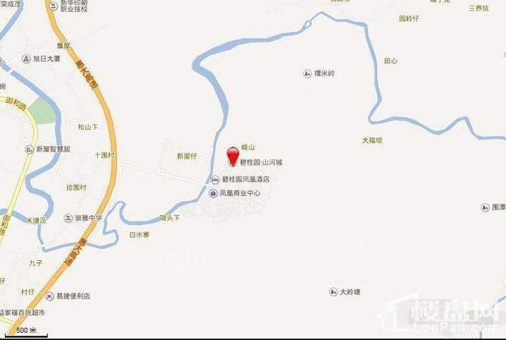碧桂园山河城位置图