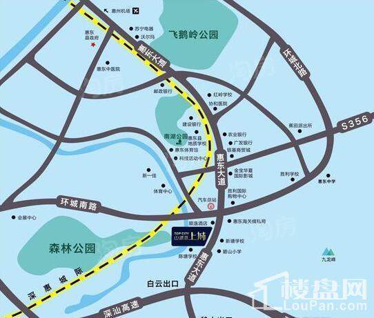 山湖海上城位置图