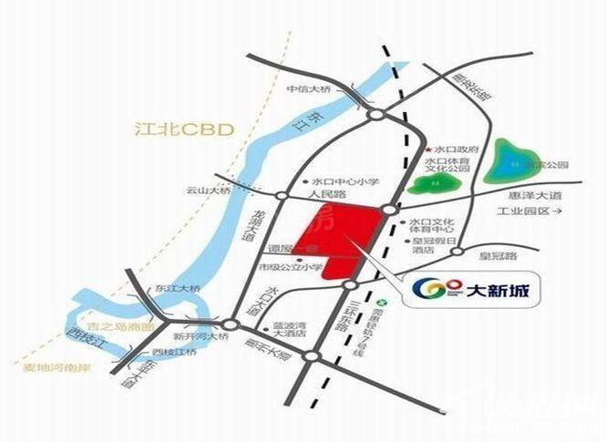大新城位置图