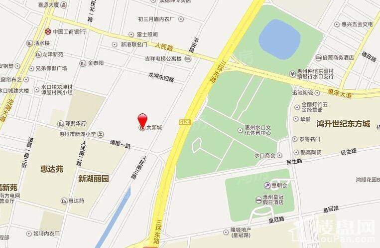 大新城位置图