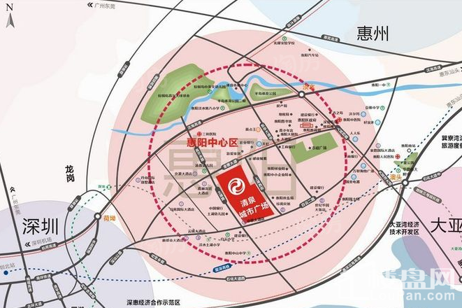 清泉城市广场位置图
