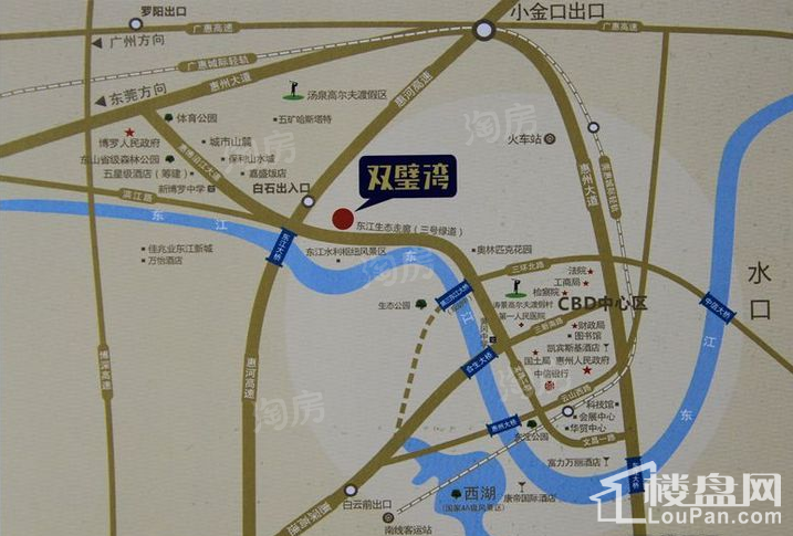 润城·双璧湾位置图