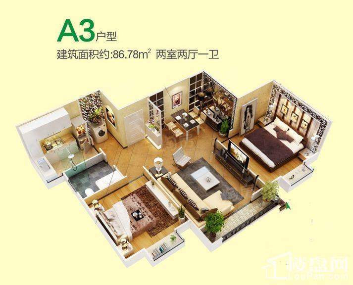 林河春天2室2厅1卫
