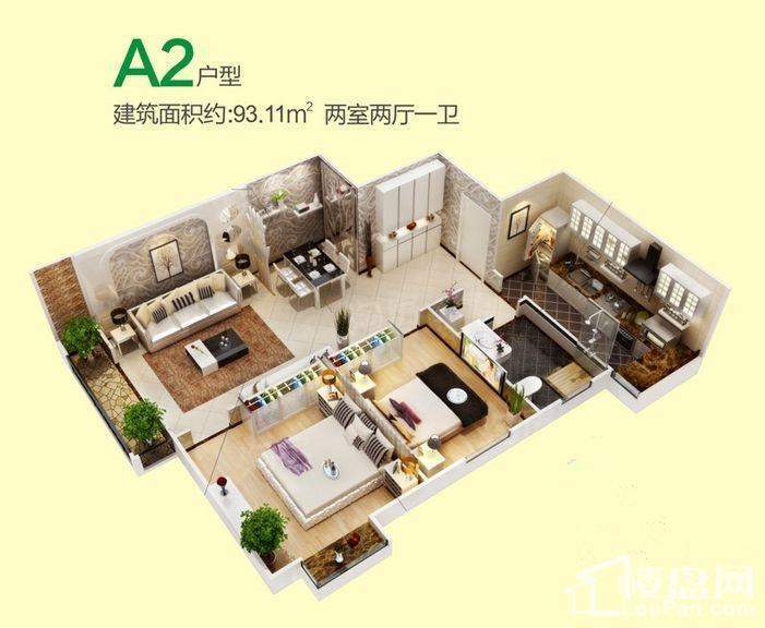 林河春天2室2厅1卫