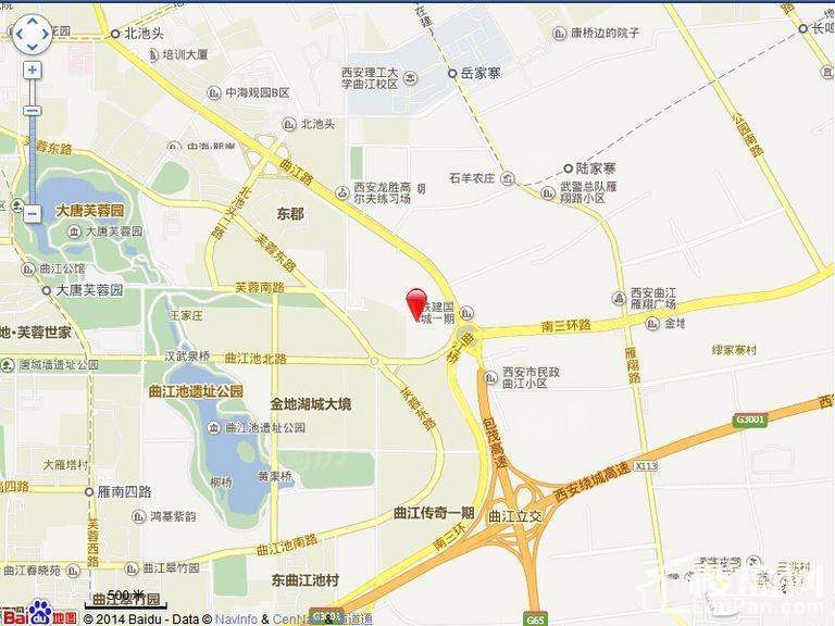 曲江汉华城位置图