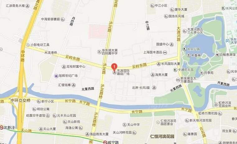 长风嘉庭国际广场位置图