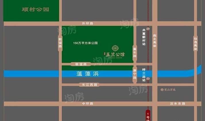 融创大宁北玉兰公馆位置图