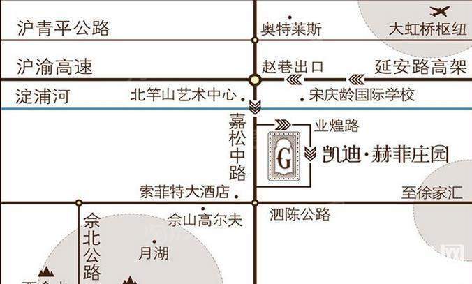 凯迪赫菲庄园位置图