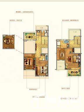联排G户型地上二、三层