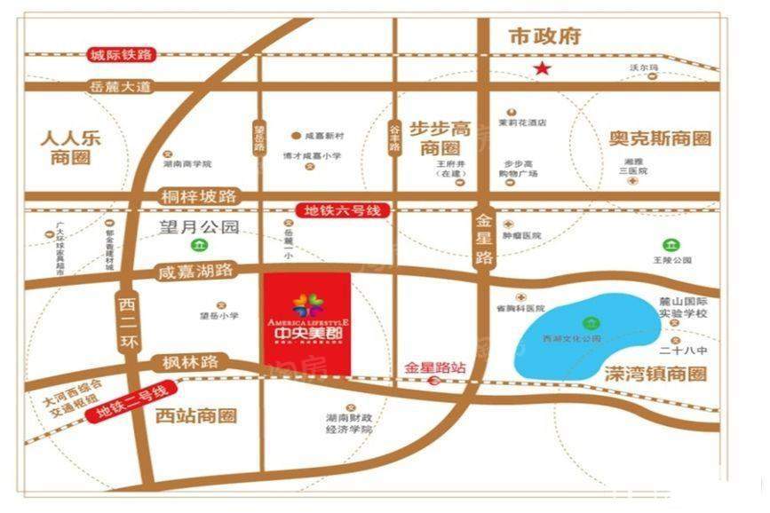 中央美郡位置图