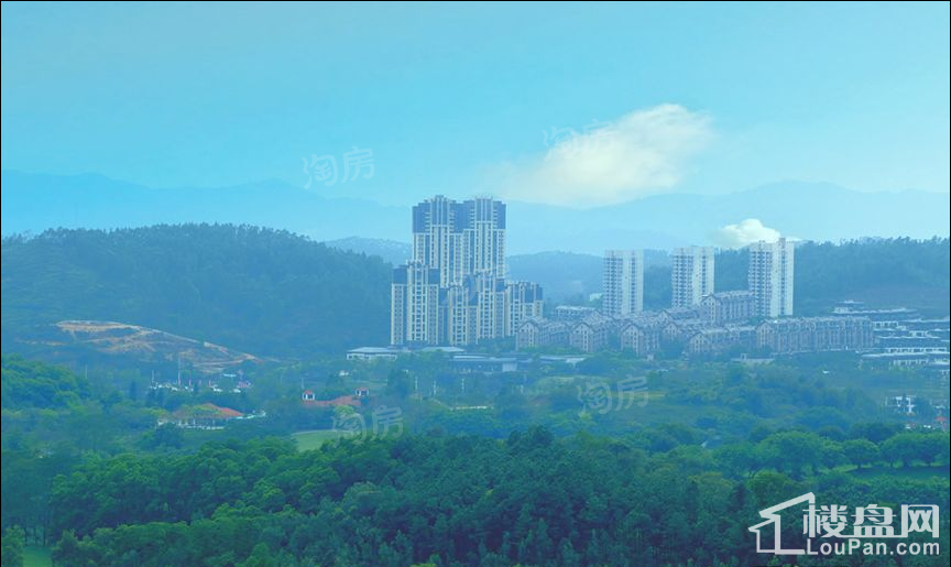 金地香山湖实景图