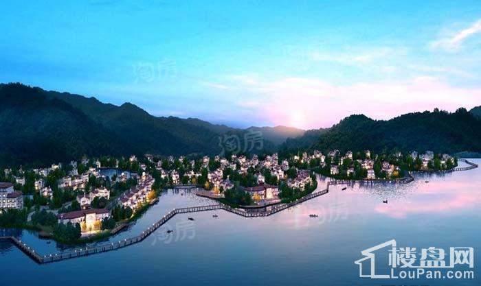 山湖鹭岛实景图