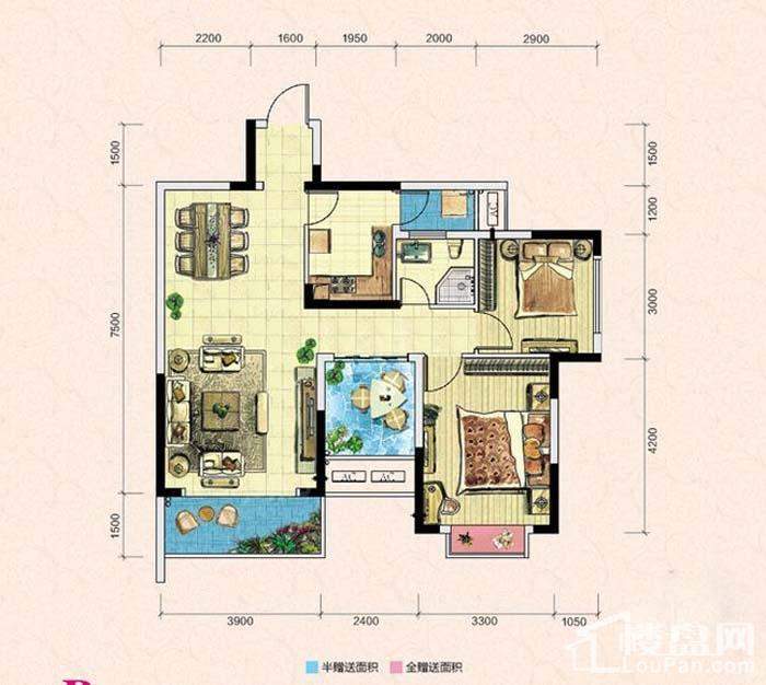 凯富南方鑫城B户型图