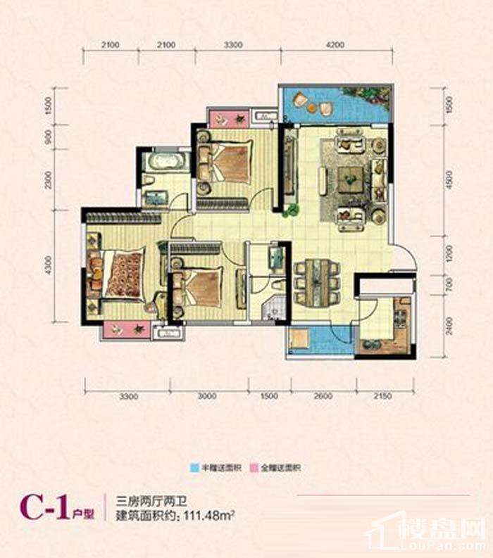凯富南方鑫城C-1户型图