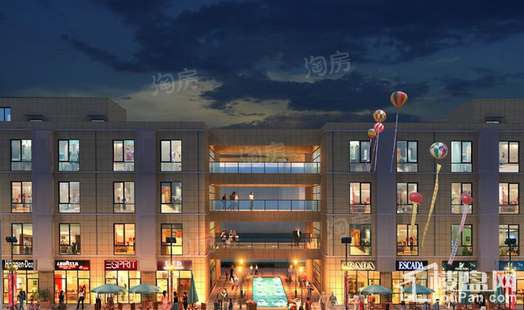置天1号广场效果图