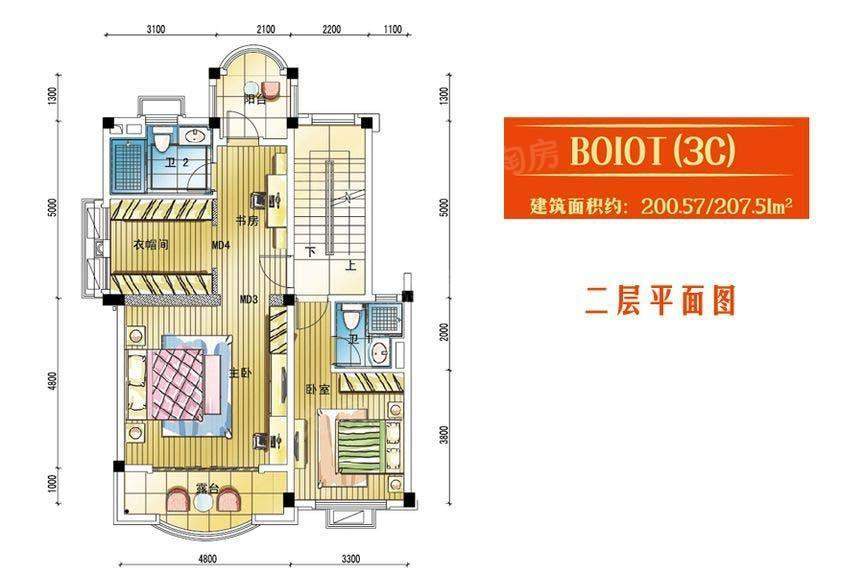 碧桂园公园壹号别墅B010T户型