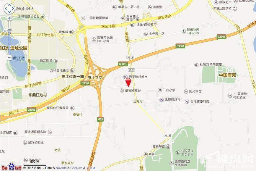 正荣彩虹谷位置图