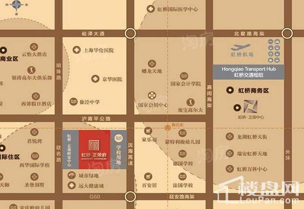 虹桥正荣府位置图