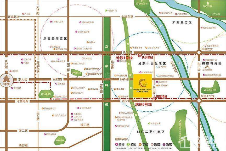 龙腾华府位置图