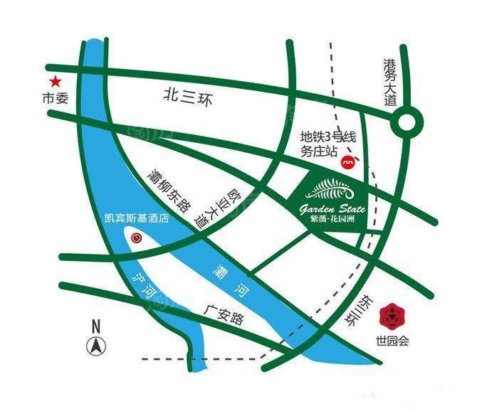 紫薇花园洲位置图