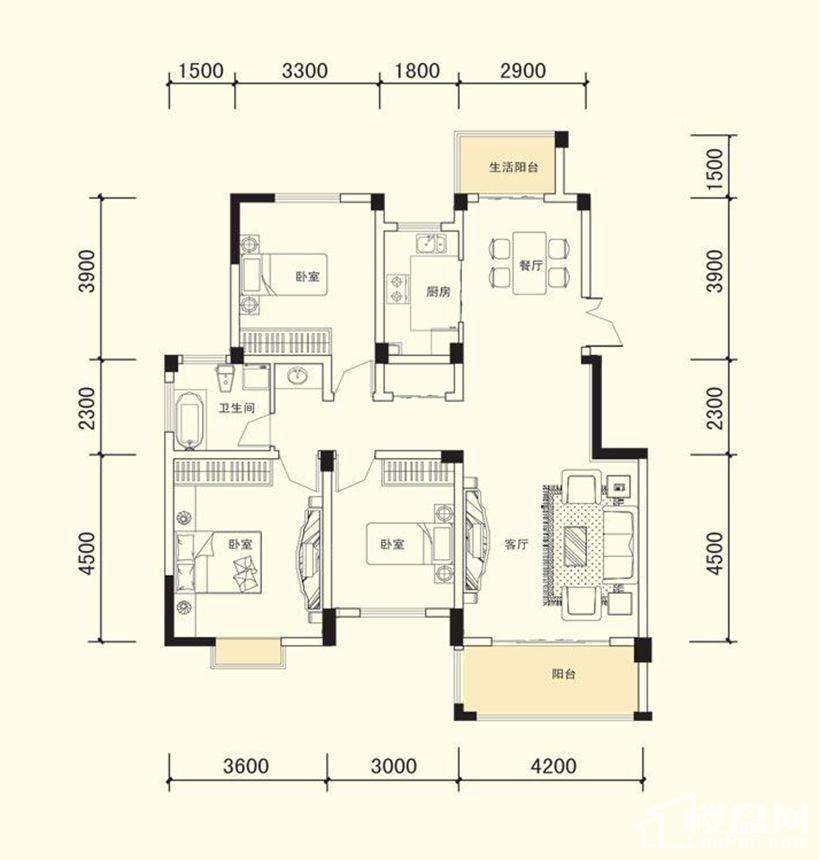 金科半岛1号户型图