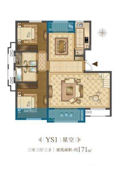 洋房顶跃户型