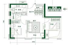 启迪协信中心2室2厅1卫