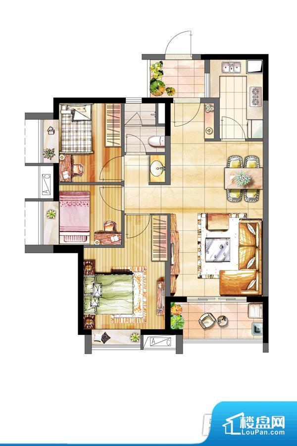 时代水岸实景图