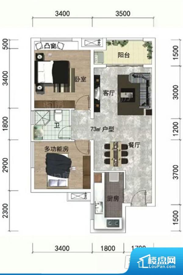绿地越秀海玥实景图